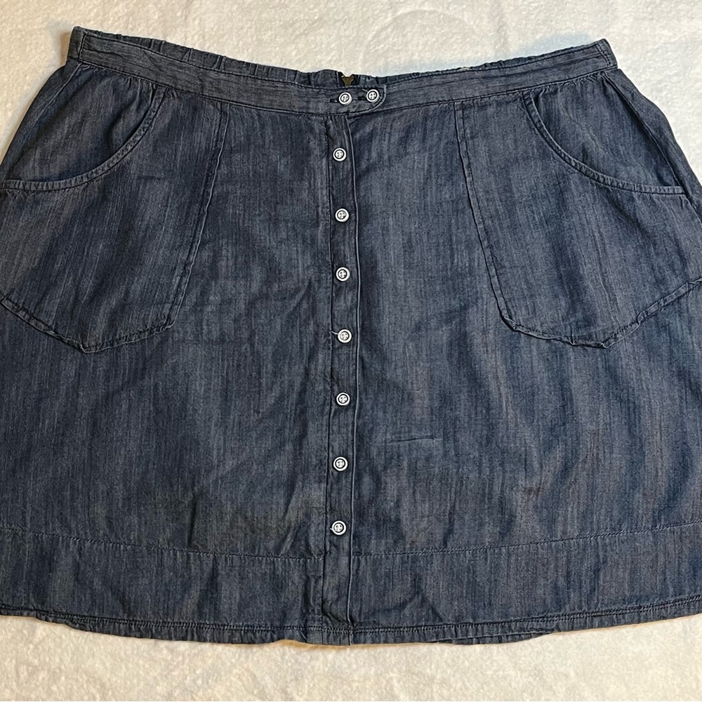Democracy Dark Blue Mini-ish Skirt